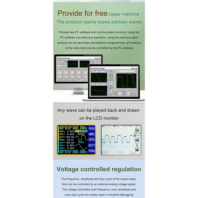 Generator Sinyal Bentuk Gelomb - Function Arbitrary Waveform Generator ulasan dan harga