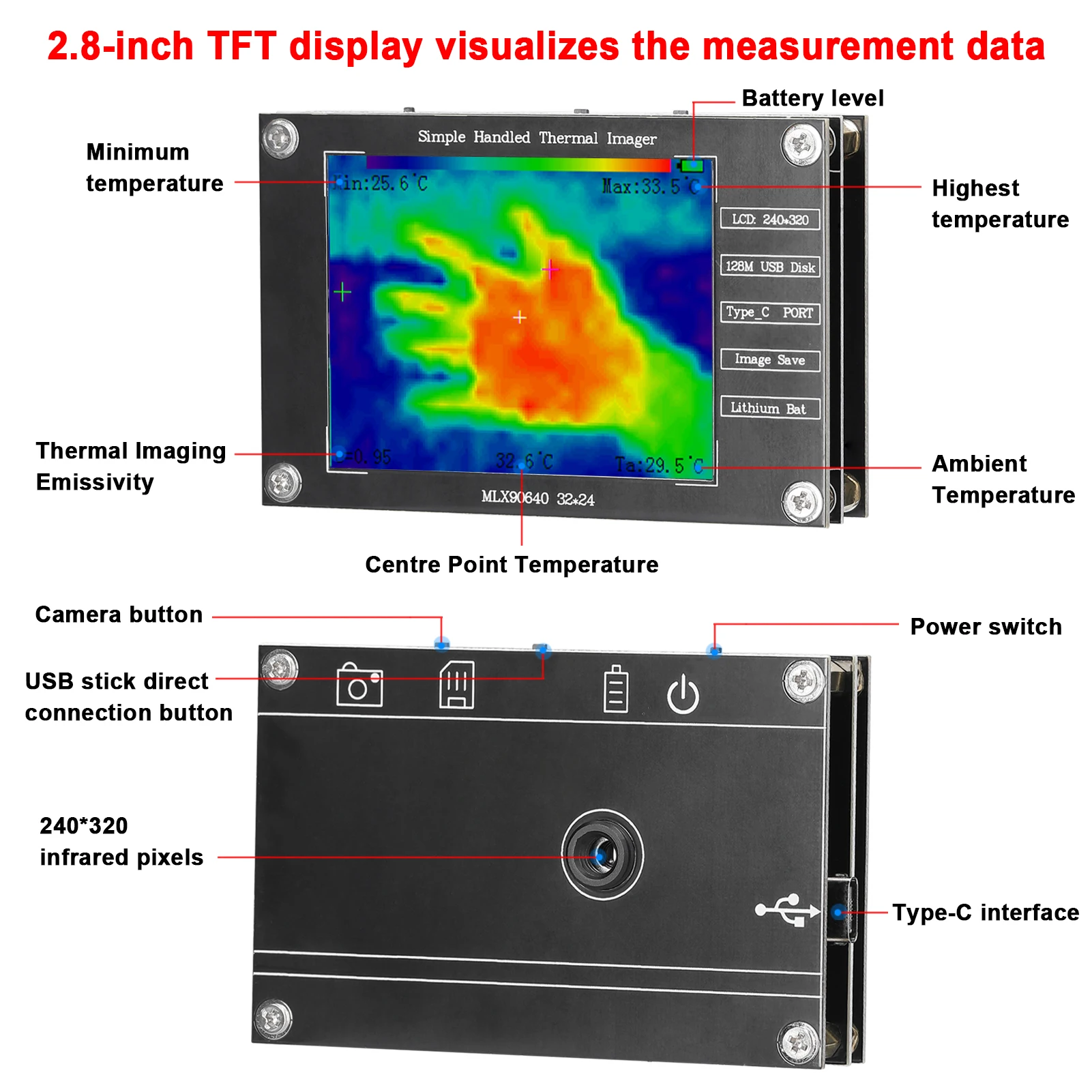 32*24 Thermal Imager -40 ℃   h - Thermal Imaging Camera Pcb Repair ulasan dan harga