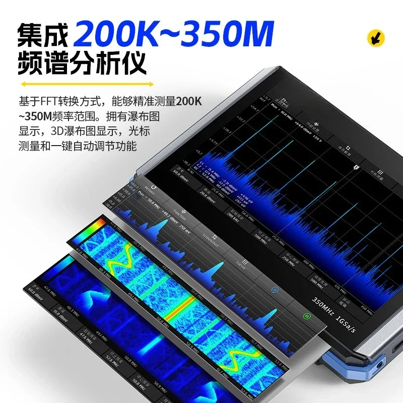 Osiloskop Panel Datar 4-In-1 3 - Signal Generator Spectrum Analyzer ulasan dan harga